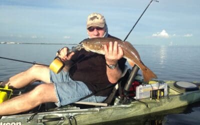 Tim got on the tailing redfish, dock light snook and got an inshore slam! July 7