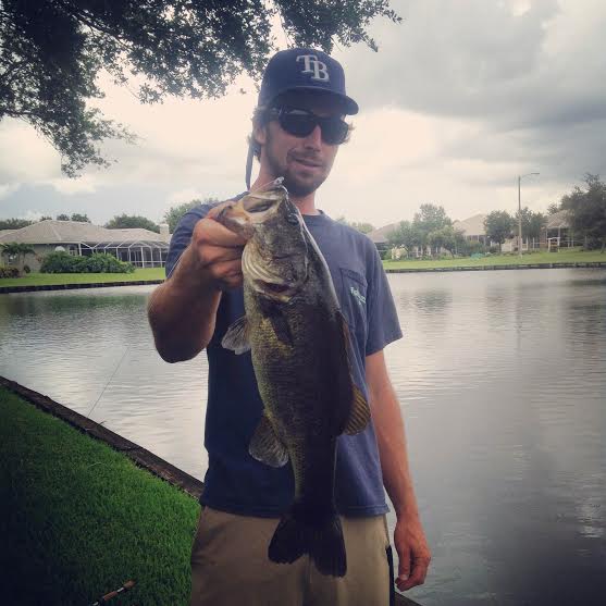 Mid-August foul weather bass and snook fishing from land